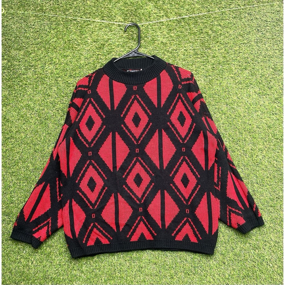 Vintage American Pride Grandma Sweater Womens Large Christmas Sweater Holiday